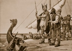 Rurik Departs for the Land of the Slavs, 862 by Margaret Dovaston