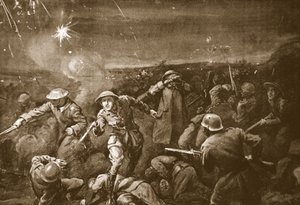 Temporary Captain A.C.T. White Leading a Counter-Attack and Driving the Enemy from a Redoubt by Margaret Dovaston