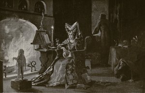 The Duchess of Gloucester practices sorcery, illustration from 