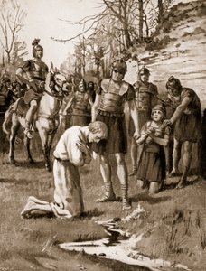 The Martyrdom of St. Alban, c.303, Illustration from 
