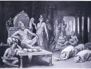 Vikramanka Chalukhya sends a friendly message to Kulottunga Chola by Margaret Dovaston