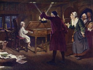The Child Handel by Margaret Isabel Dicksee