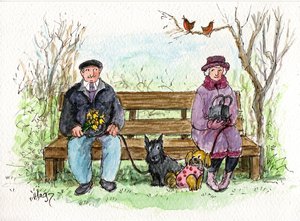 Meeting in the Park by Margaret Loxton