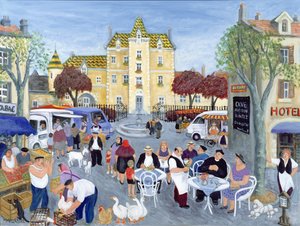 Town Square in Burgundy
