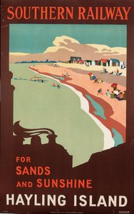 Hayling Island, poster advertising Southern Railway