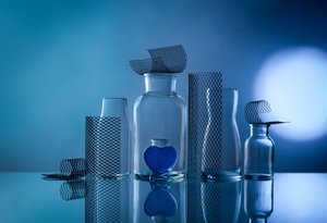 Blue Glass Reflections