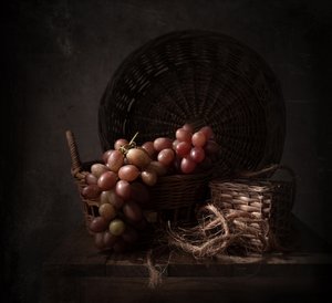 Dark Harvest Grapes by Margareth Perfoncio