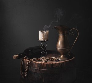 Dark Rustic Still Life