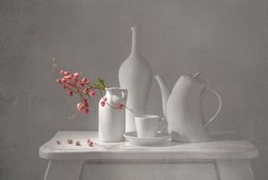 Delicate Pink Still Life by Margareth Perfoncio
