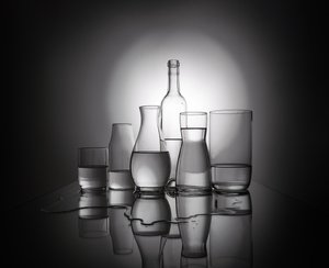 Elegant Glassware Reflections by Margareth Perfoncio