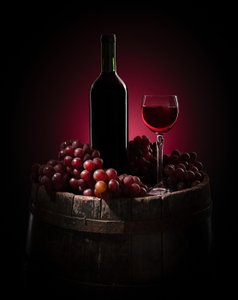 Elegant Wine Still Life
