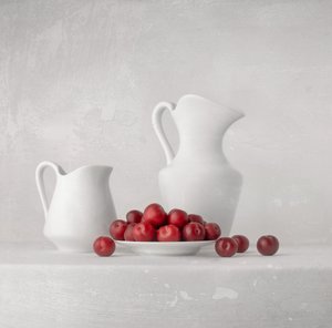 Fresh Plums and Pitchers by Margareth Perfoncio