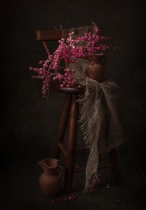 Moody Pink Blooms by Margareth Perfoncio