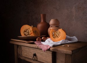 Rustic Pumpkin Still Life