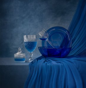 Sapphire Blue Still Life by Margareth Perfoncio