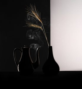 Steaming Teapot Golden Wheat by Margareth Perfoncio