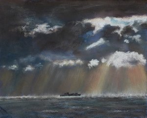 Squalls at sea by Margo Starkey