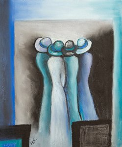 Whispering ladies by Margo Starkey