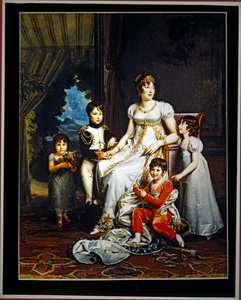 Queen Caroline Murat & Her Four Children