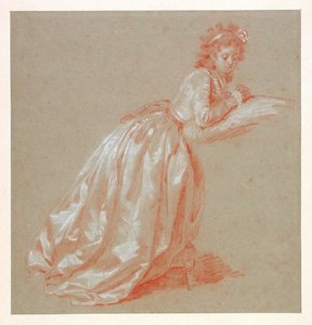 Young Woman Kneeling by Marguerite Gerard