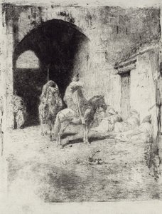 Casbah Guard in Tetouan by Marià Fortuny Marsal