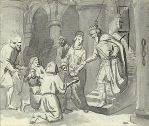 The Miracle of the Flowers of Saint Casilda by Marià Fortuny Marsal