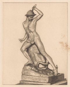 Sculpture of a Shepherd with a Snake by Maria Arnoldina van Hove