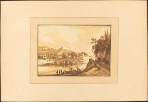 Landscape with Fishing Boats by Maria Catharina Prestel after Franz Edmund Weirotter