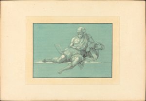 Diogenes by Maria Catharina Prestel after Giorgio Vasari after Raphael