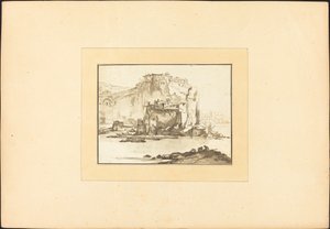 Mediterranean Seascape by Maria Catharina Prestel after Thomas Wyck