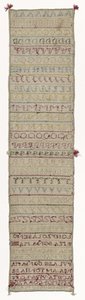 Sampler, c. 1830 by Maria Del Carmen Fernandez