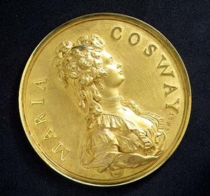 Portrait medal of the artist