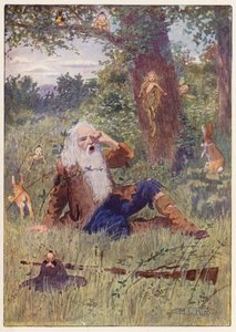 Illustration for the Story of Rip Van Winkle