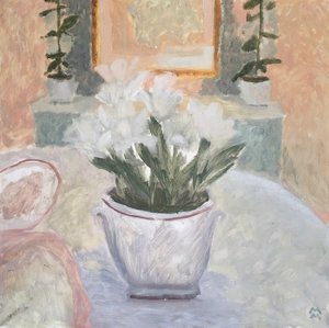 Still Life with Lilies, Evening by Maria Magenta