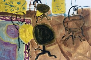 Yellow Interior, 2018 by Maria Magenta