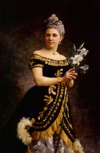 Portrait of the Opera singer Ida Basilier-Magelssen as Philine in Opera