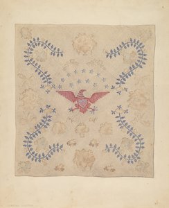Eagle and Stars Bedspread