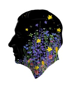 King Charles III, Coronation Floral Portrait, 2023 by Marianna Kulukundis