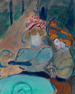 Two Women in a Street Cafe