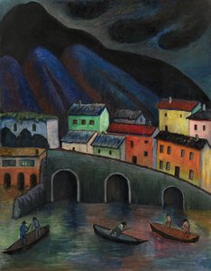 Nighttime Fishing in Ascona, 1920s-1930s by Marianne von Werefkin