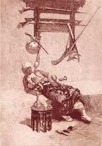 Moor of Tangier (engraving) by Mariano (after) Fortuny