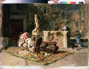 Lovers of Prints by Mariano Fortuny y Marsal
