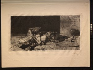 Arab Watching Over the Body of His Friend by Mariano Fortuny y Carbó