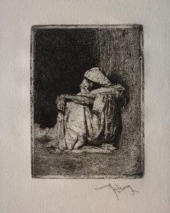 Seated Moroccan by Mariano Fortuny y Carbó