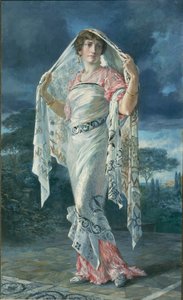 Portrait of Henriette Fortuny in Costume of Pompeii