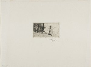 A Street in Seville by Mariano Fortuny y Marsal