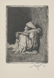 Seated Arab by Mariano José María Bernardo Fortuny y Carbó