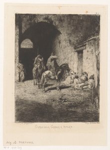 Guards of the Kasbah in Tetouan by Mariano José María Bernardo Fortuny y Carbó