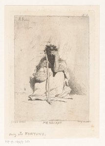 Sitting Beggar with Stick