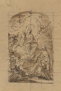 The Apparition of the Virgin and Child to Saint Louis of France by Mariano Salvador Maella